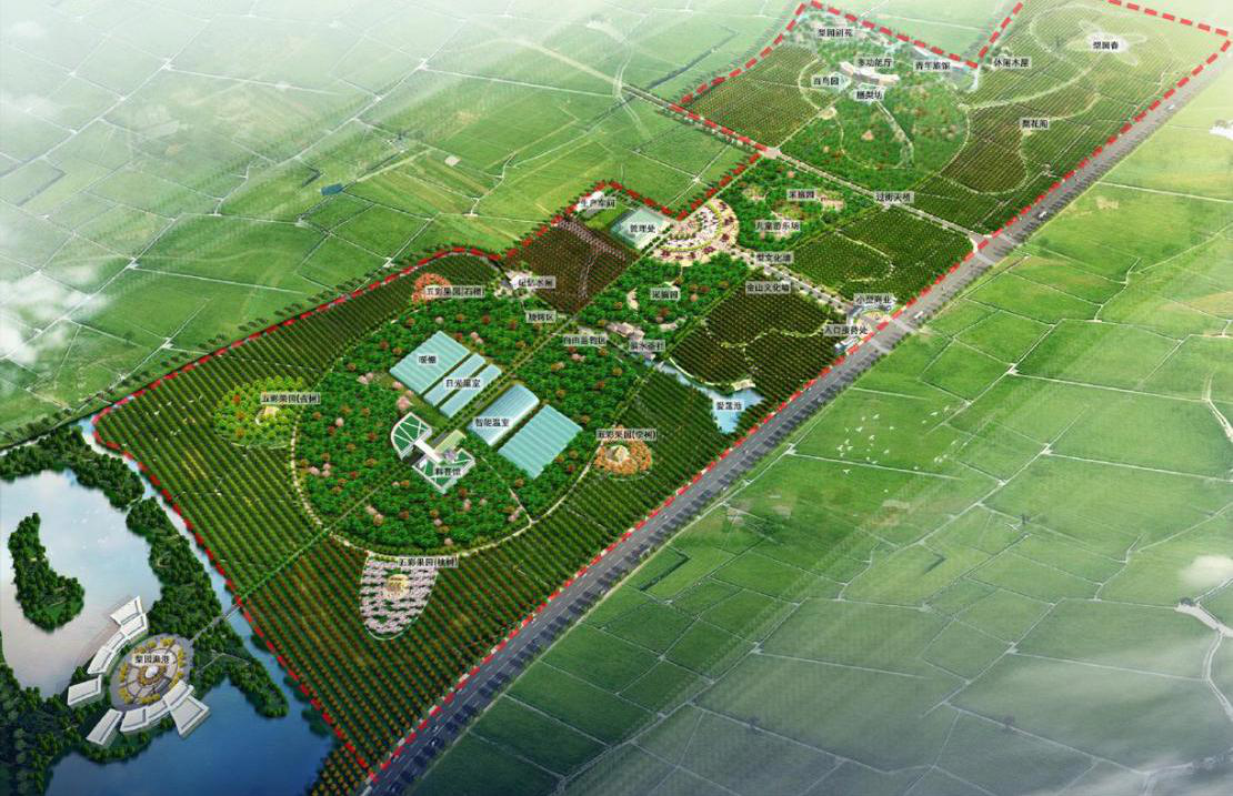 Detailed planning for the construction of Jingguan agricultural ecological park in Shanghai